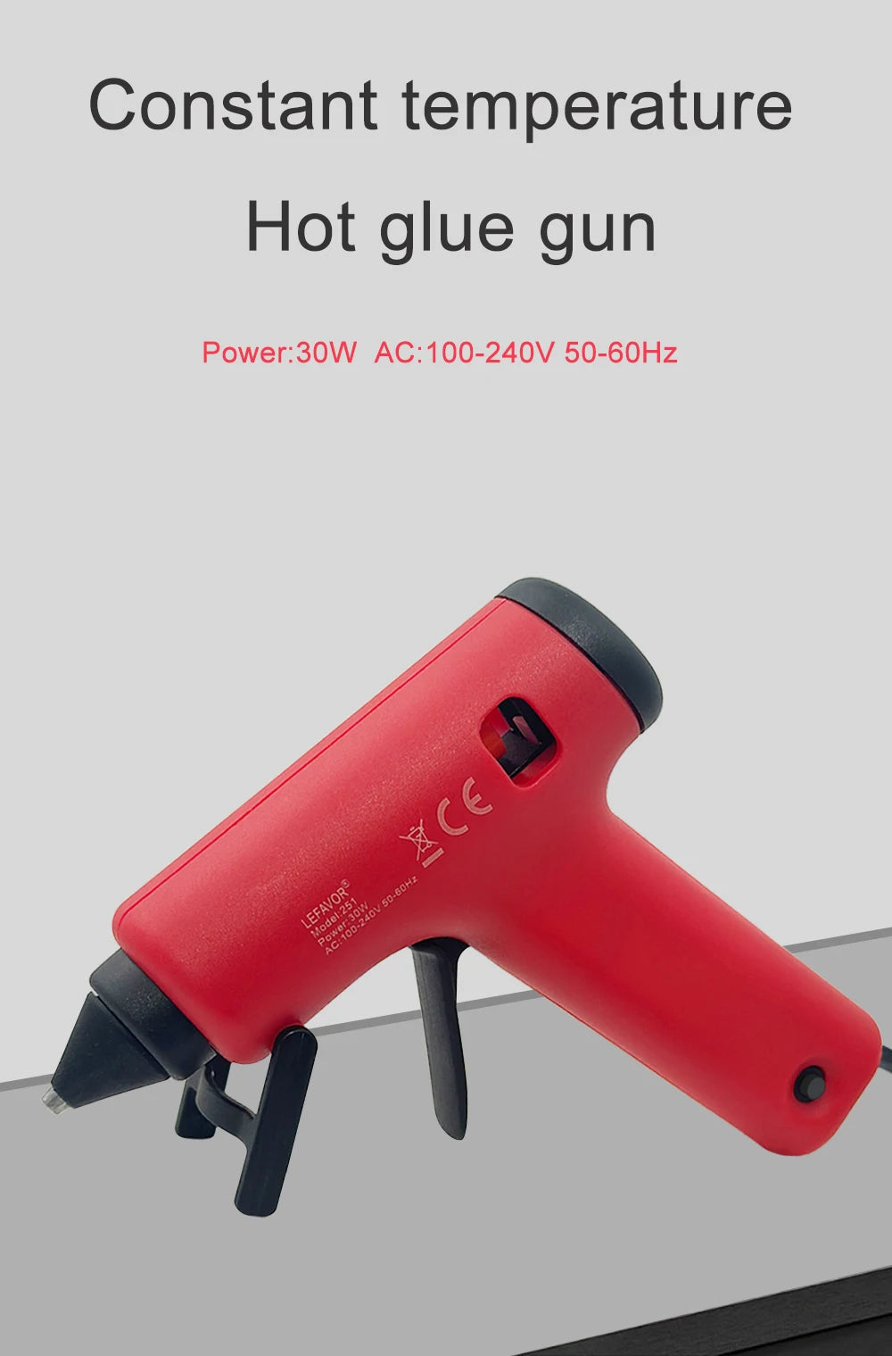 30W Hot Melt Glue Gun Mini Household Industrial Silicone Guns DIY Heat Temperature Thermo Electric Repair Tool With Glue Sticks