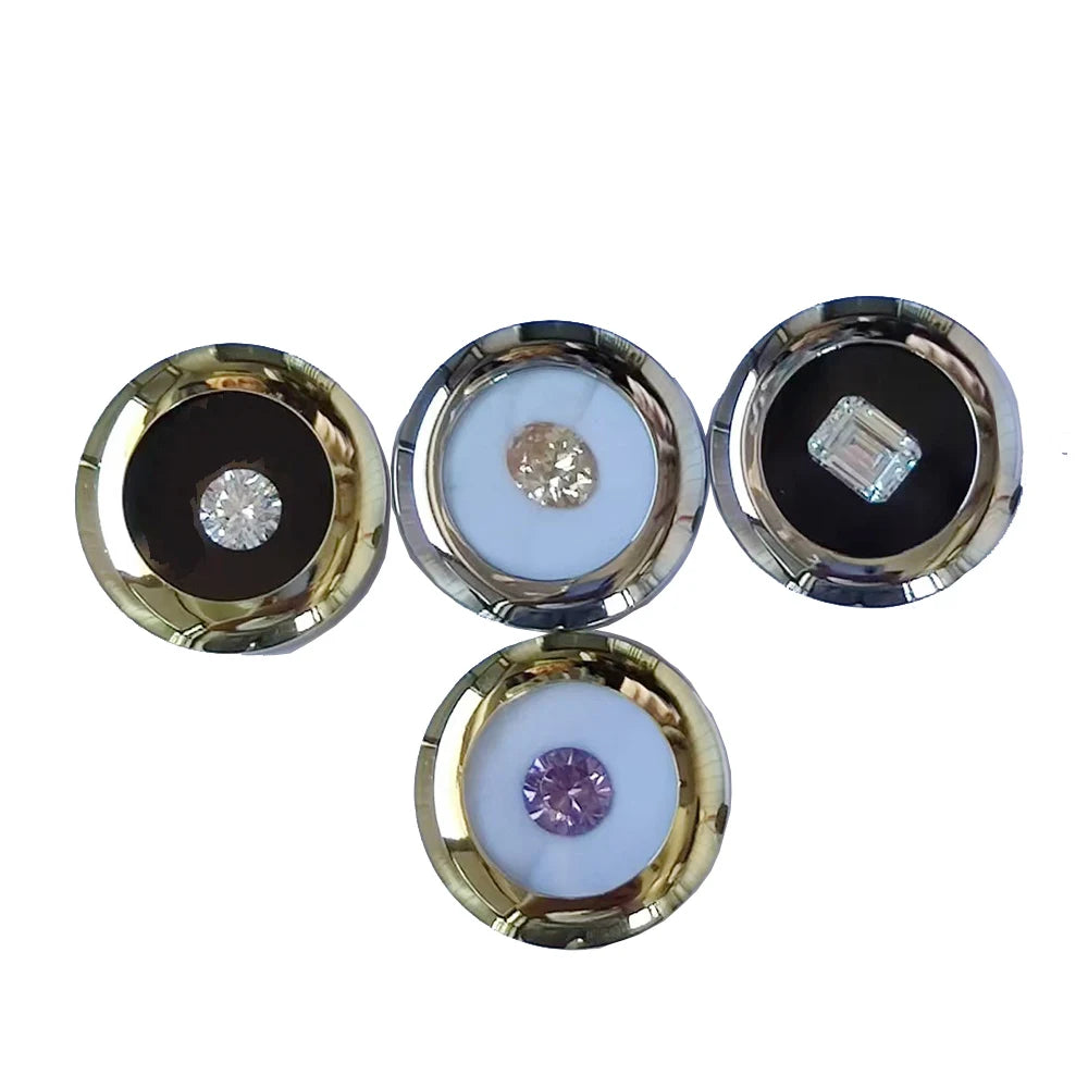 10Pcs Diamond Jewelry Organizer Gems Packaging Box DIY Disamond Ring Jewllery Storage Case 3CM Gemstone Zirconia Gift Box