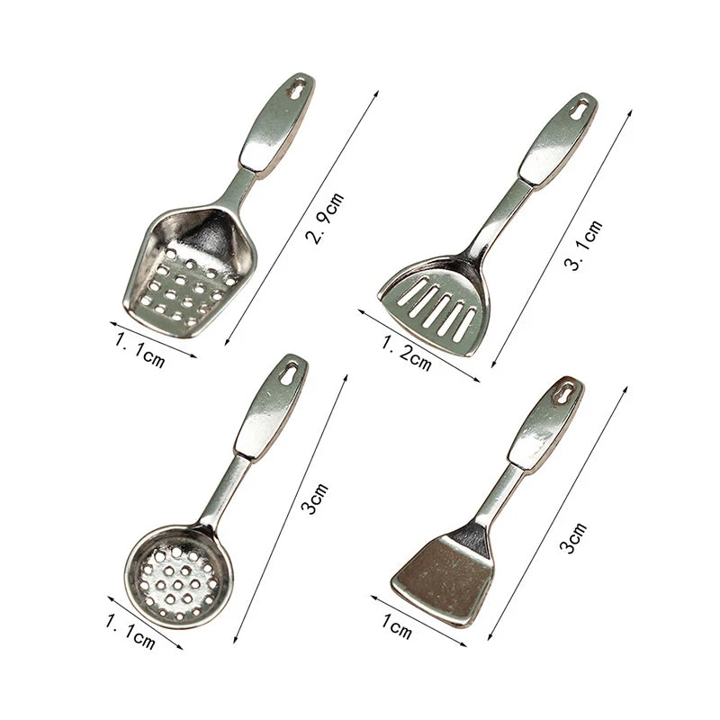 1PC Dollhouse 1/12 Scale Mini Bread Machine Miniature Kitchen Access Toaster Home Decoration Spoon Shovel Cookware Model