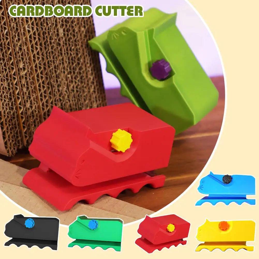 Cute Cardboard Cutting Machine for Cat Scratchers,3D Printed Kitten Shaped Cutter,DIY Tools,Utility Knife for Cardboard Carton