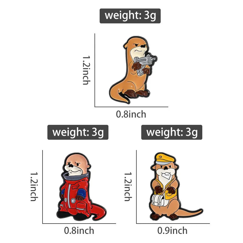 3-7pcs/sets Cartoon Anime Middle Finger Rude Cat Enamel Pins Low Battery Daisy Flower Brooches Backpack Lapel Badge Jewelry Gift