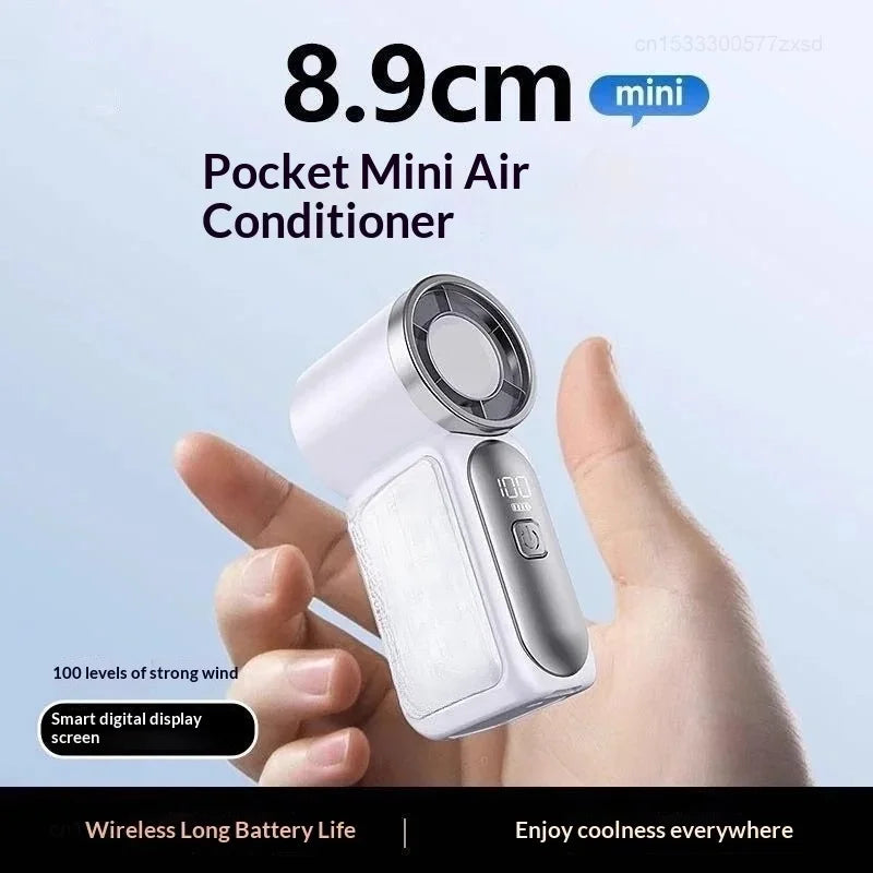 Portable Fan Convenient Creative Mini Fan Pocket Hand-held Fans Lightweight Suitable for Travel Camping Outdoors Air Coolers New