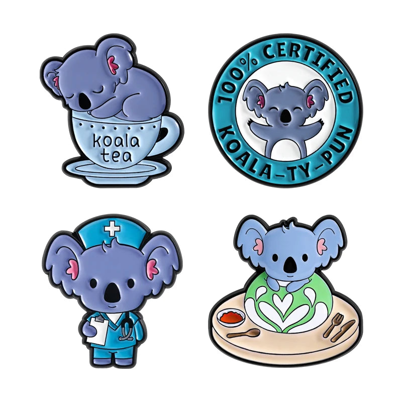 3-7pcs/sets Cartoon Anime Middle Finger Rude Cat Enamel Pins Low Battery Daisy Flower Brooches Backpack Lapel Badge Jewelry Gift