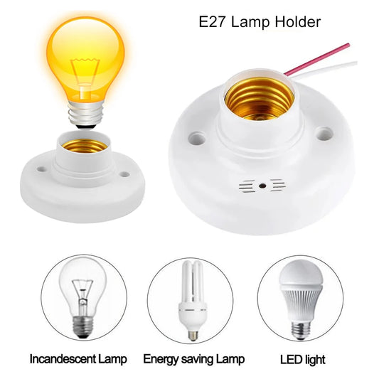 1PC Screw Sounnd Light Vontrol Lamp E27 Light Control Auto Lamp Cap AC180-240V Electricity Saving Suitable for All Light Bulbs