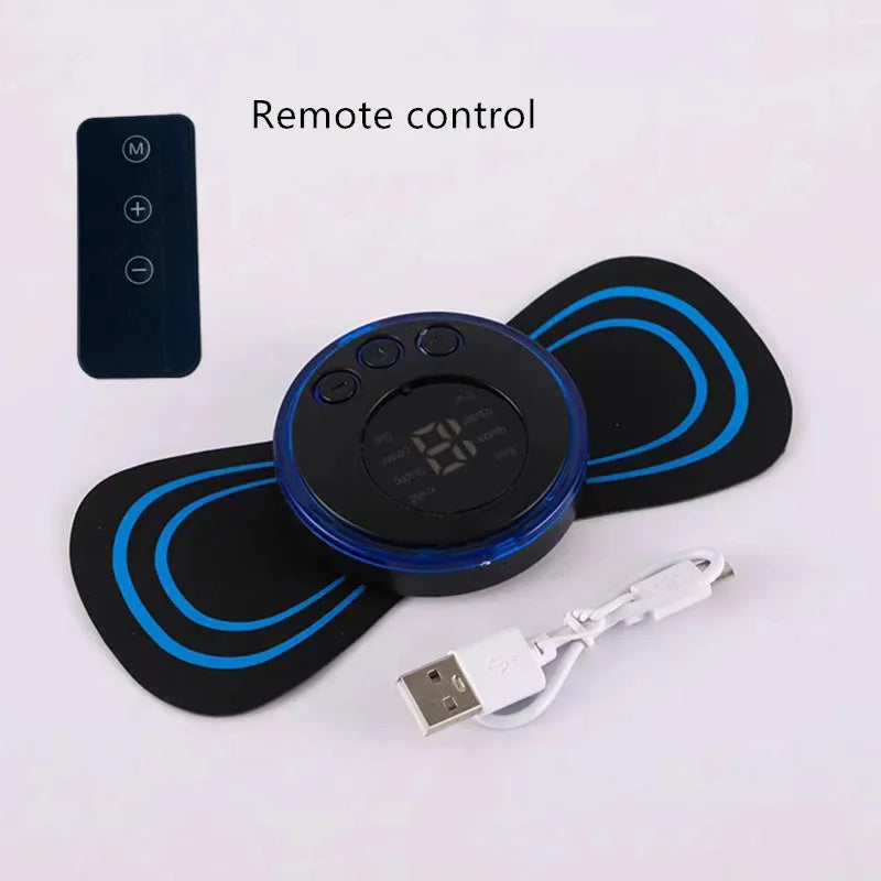 Rechargeable neck massager electric neck massage to relieve pain EMS acupoint muscle stimulation relaxation massage
