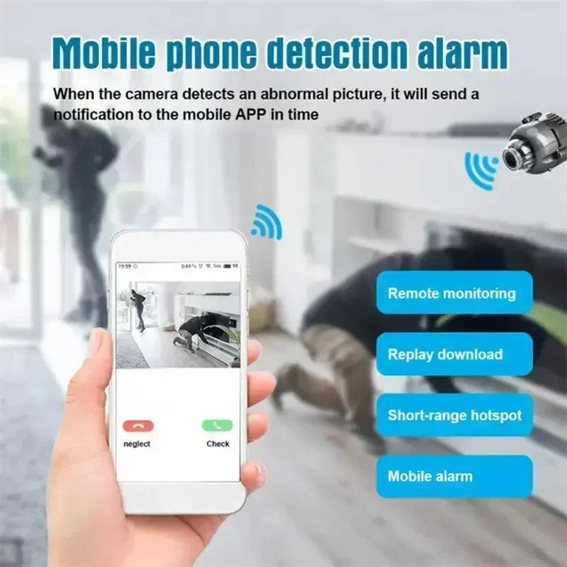Mini 1080p HD Smart Camera Wireless Surveillance Security Video Cam Night Vision Motion Detect Camcorder Cam Monitor Smart Home