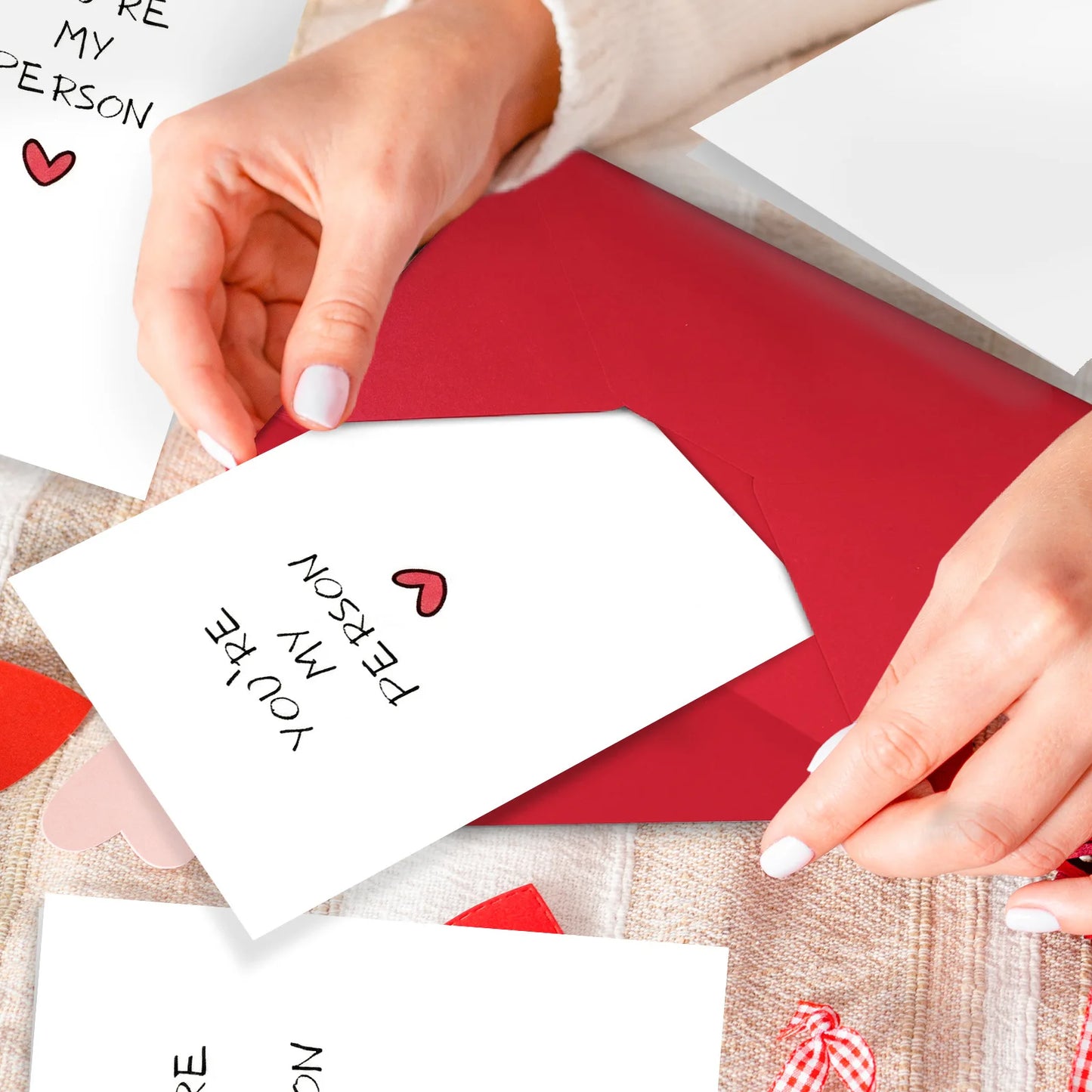 Love Note Card with Envelope - Perfect for Couples, Anniversary & Valentine's Day Gift for Wife or Husband