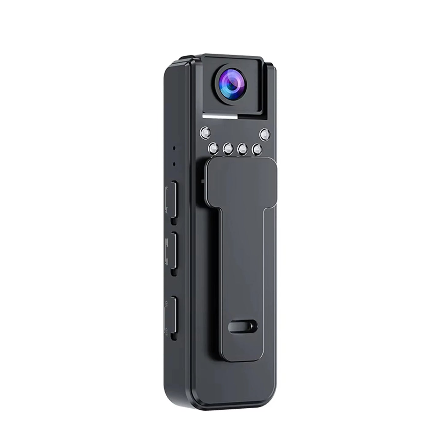 1080P Mini Body Camera 180° Rotatable Lens Body Mounted Camera Small Portable IR Night Vision Police Body Camera for Bike