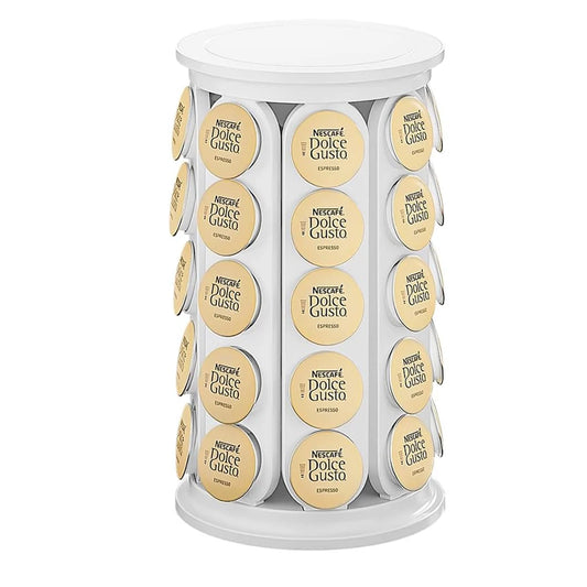 K Cups Pods Carousel Holder 360° Rotating K Cup Storage Organizer Stand Compatible with 40 Keurig Kcup Pods Coffee Pod Storage