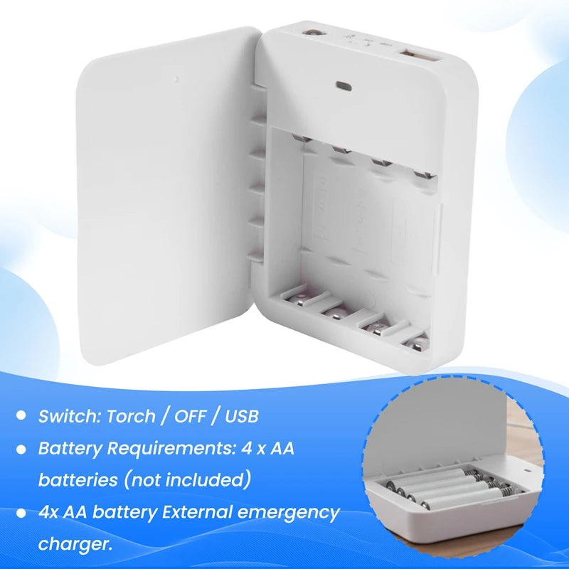 Portable USB Power Bank Charger Battery External Packing Box Battery Battery Charger Emergency Charger Charger 4X AA For Iphone