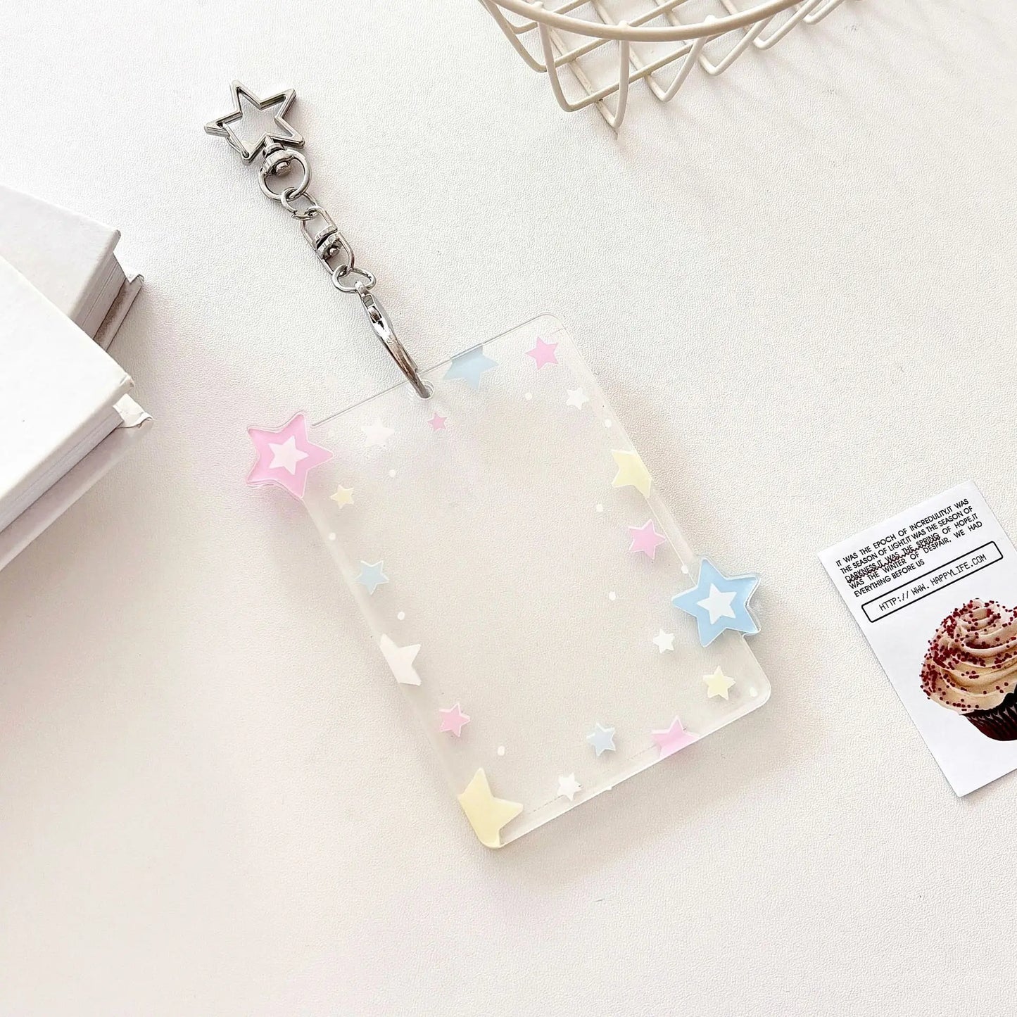 Kpop Photocard Holder Keychain, 3 Inch Credit ID Bank Card