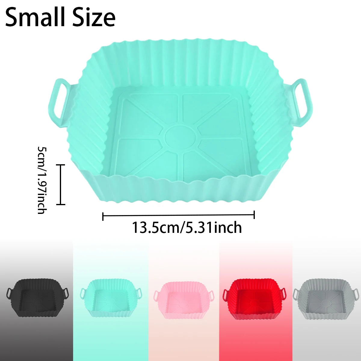 Silicone Air Fryer Liners Pot,Airfryer Basket Cooking Gadgets ,Reusable Baking Tray Non-stick Pizza Pan Oven Kitchen Accessories