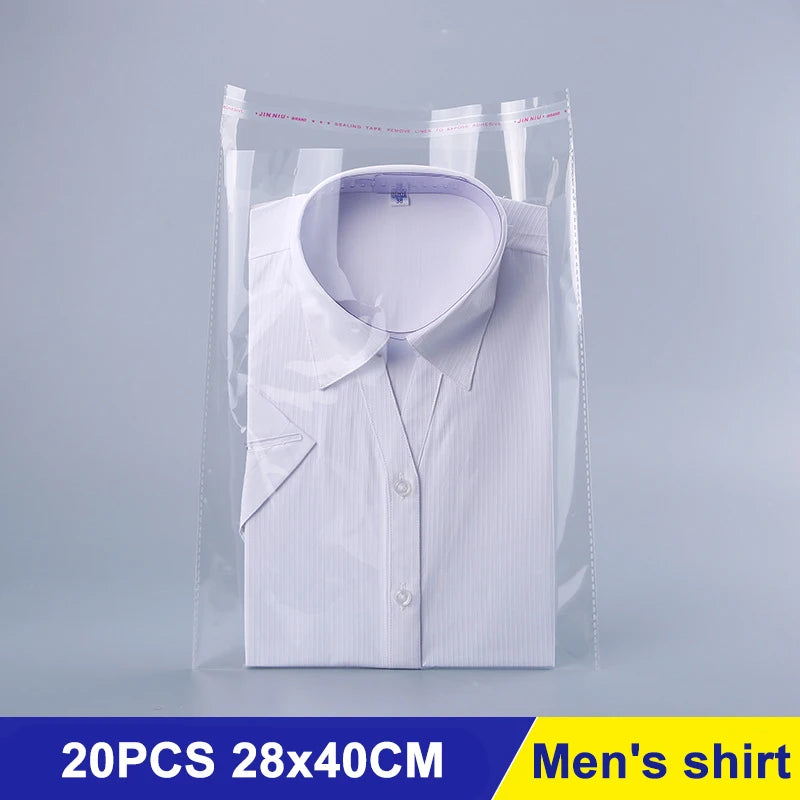 Plastic Clothing Packaging Bags Accessories Gifts Transparent Sealed Bags OPP Self-adhesive Bags Clothes Packaging Bags