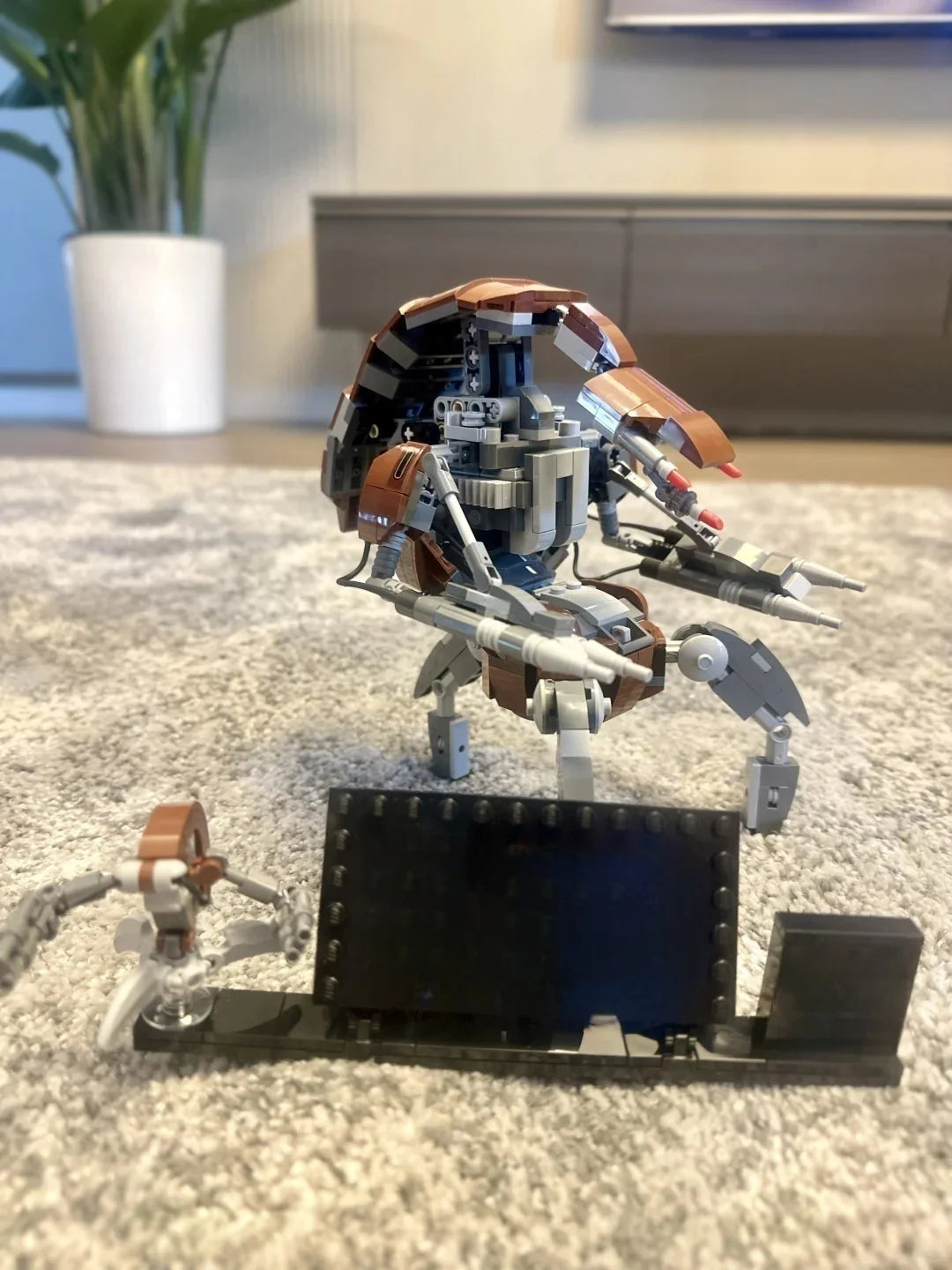 New MOC combat robot model home decor building blocks for boys as holiday gifts