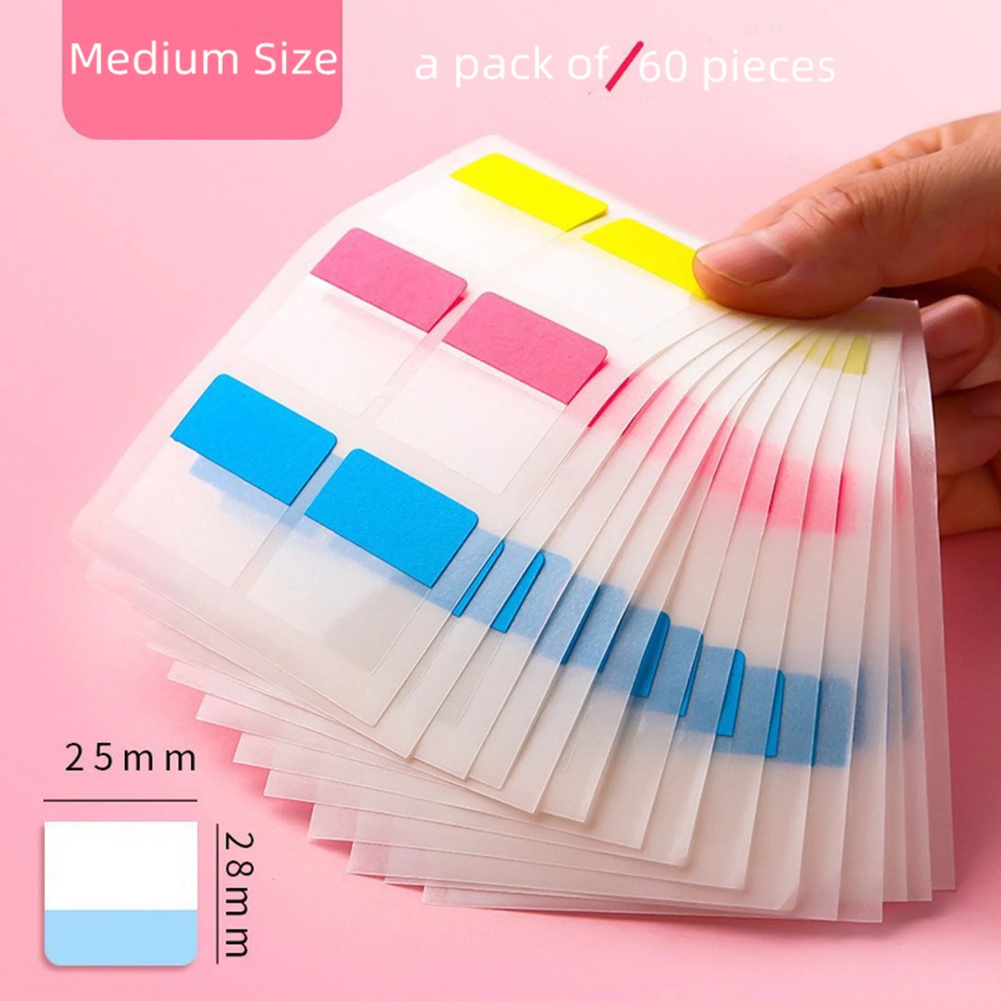 Writable and Removable Index TabsLabel StickersLoose-leaf NotebookBook ClassificatioSmall Strip MarkersnSticky Notes Tabs