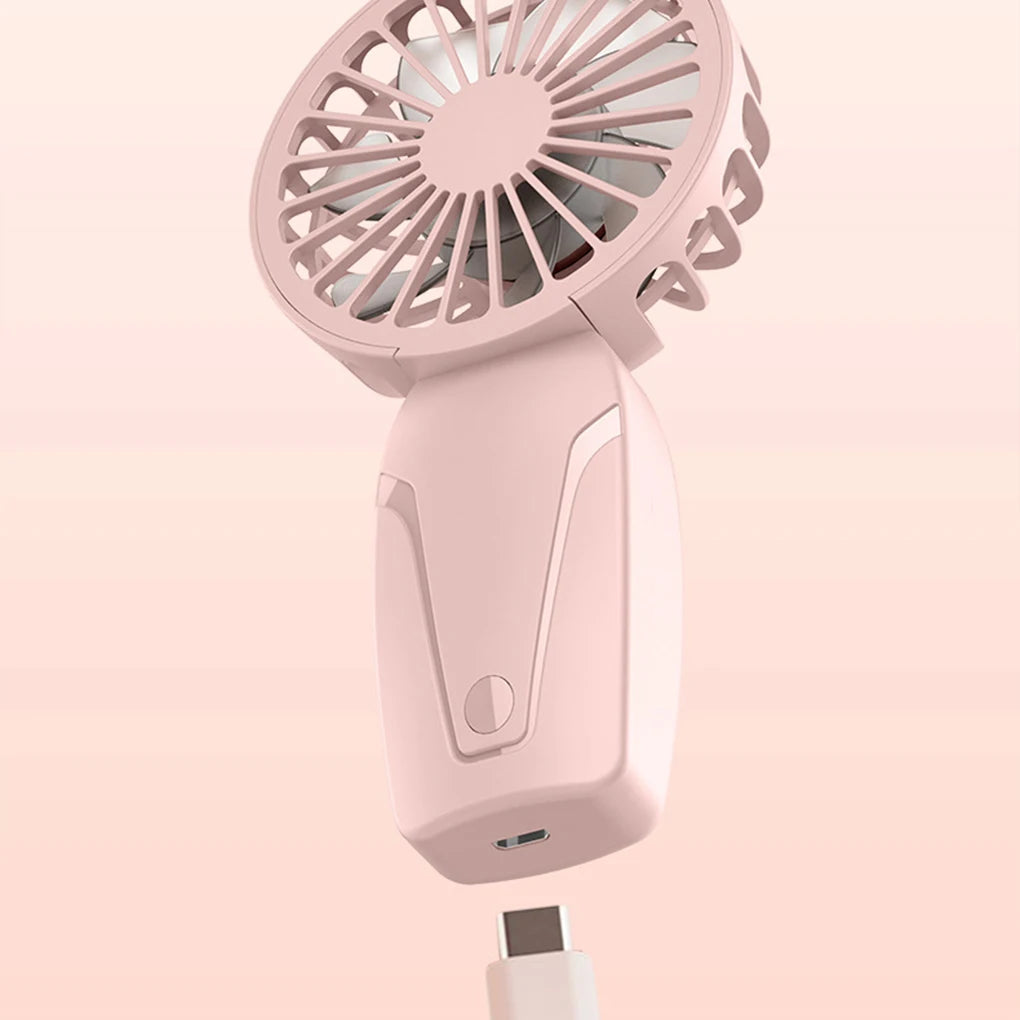 Travel Upgraded Portable Fan 3 Speed Silent Mini Handheld Fan USB Charging Handheld Small Fan for Kids Women Men Indoor Outdoor