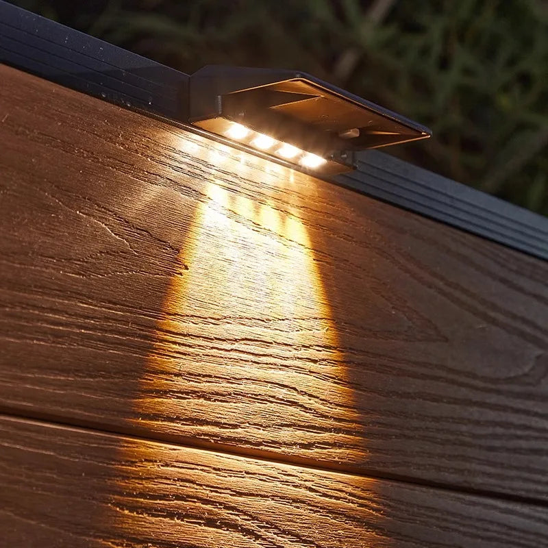 4 LED Outdoor Solar Lamps Garden Waterproof Decorative Lighting Solar Power Lamp Balcony Fence Yard Ambient Sunlight Lights