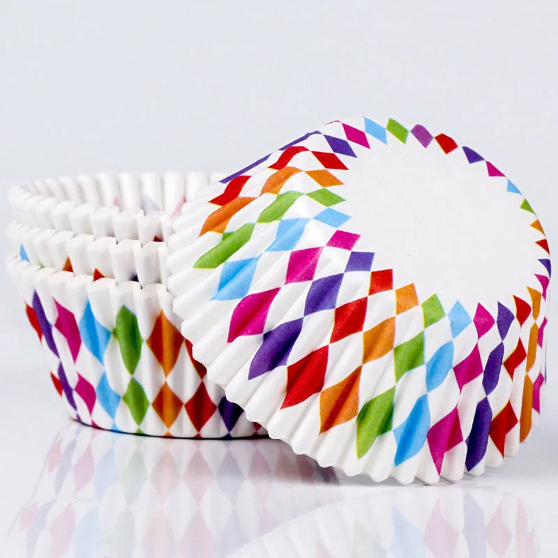 100Pcs/pack Cake Muffin Cupcake Paper Cups Cake Box Cupcake Liner Kitchen Baking Accessories Cake Mold Decorating Tools