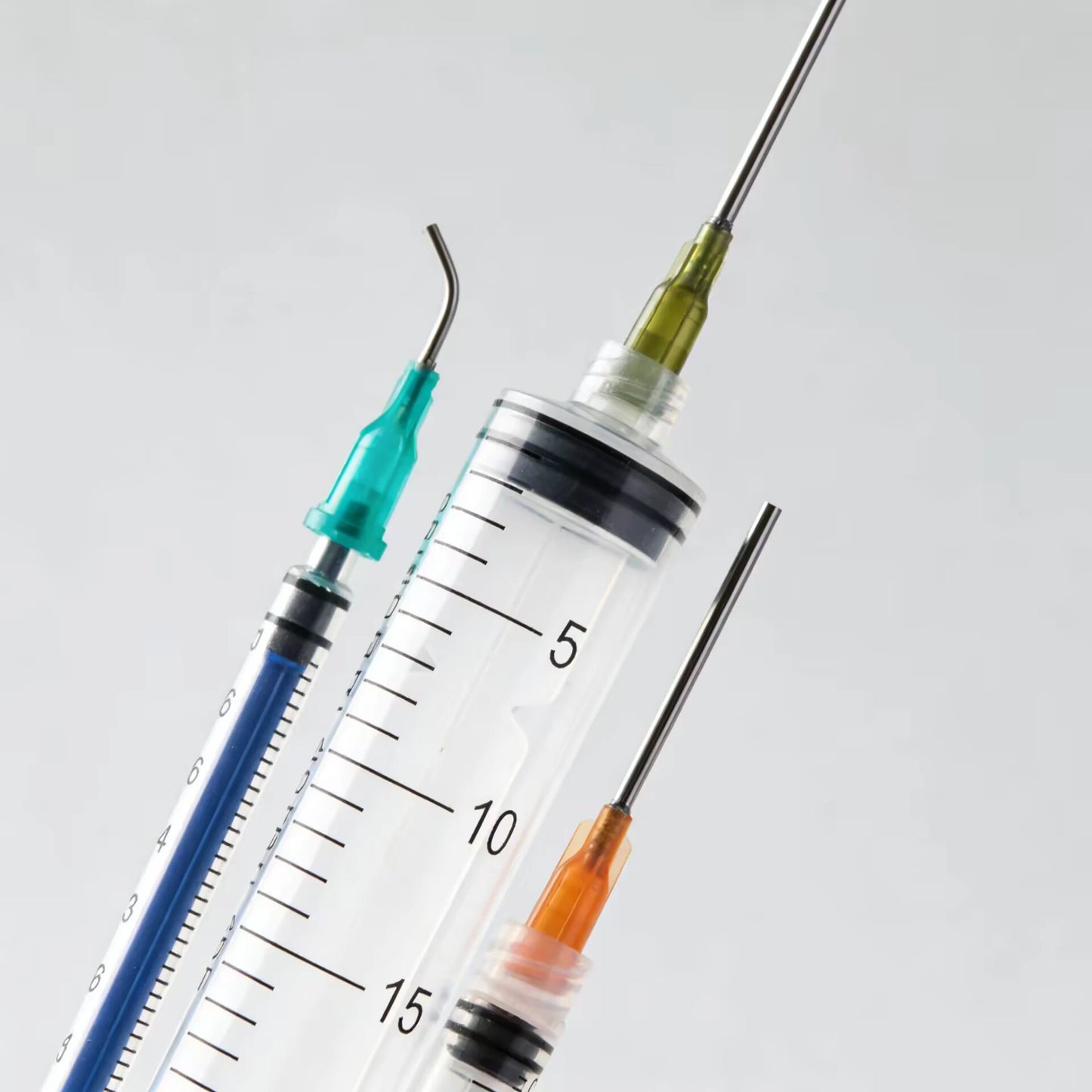 Glue Applicator Syringe with Blunt Tip Needle and Cap, for Liquid, Glue, Ink, Perfume, Lip Gloss Making