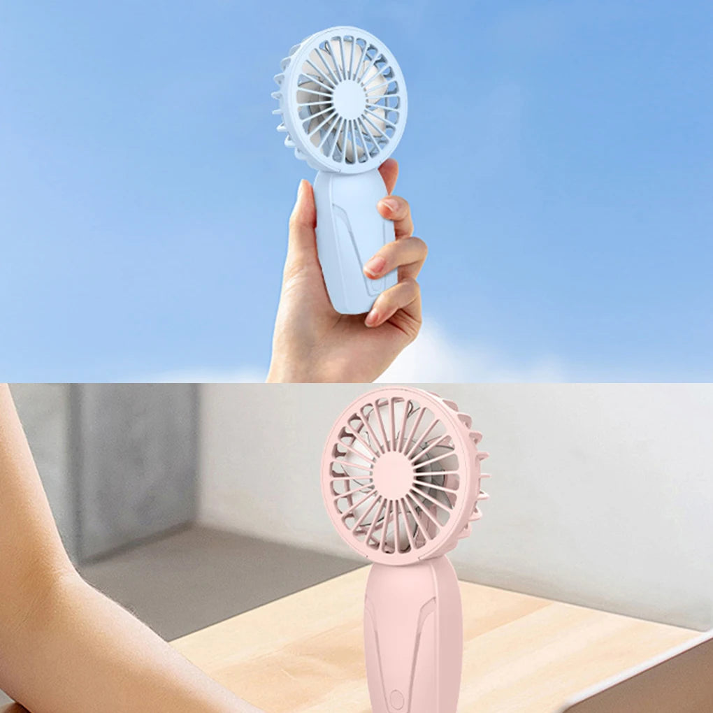Travel Upgraded Portable Fan 3 Speed Silent Mini Handheld Fan USB Charging Handheld Small Fan for Kids Women Men Indoor Outdoor