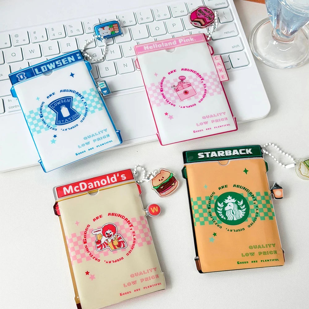 PVC Card Holder, Storage ID Protection Cover, Campus Card, Meal Card Decoration Pendant