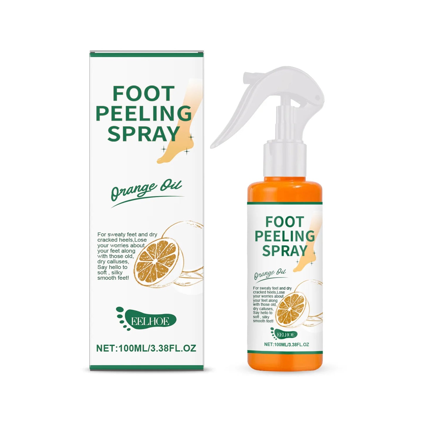 100ml Foot Care Spray Remove Dead Foot Exfoliator Softener Gently Cares Foot Skin Moisturizes Hydrates Improves Dryness