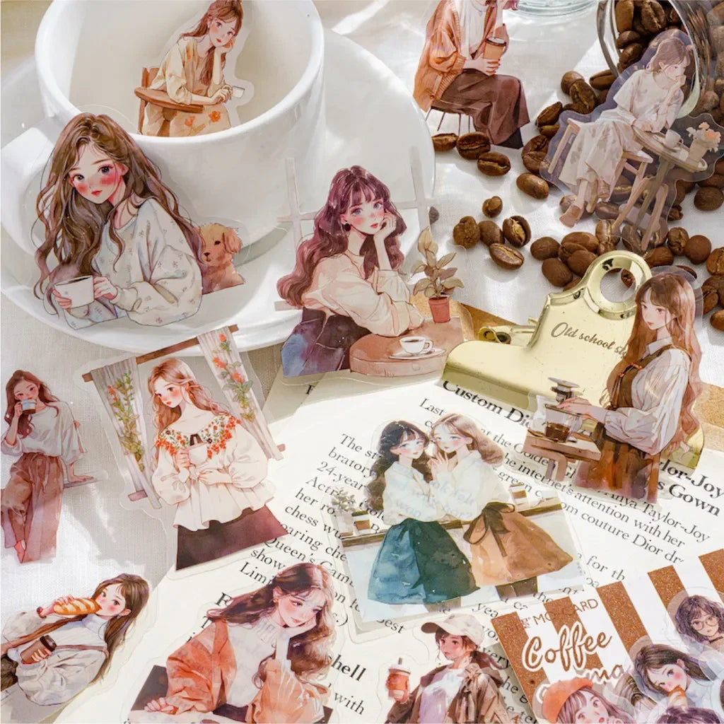 30pcs/pack Cute Cartoon Stickers DIY Scrapbooking Collage Junk Journal Creative Stationery Craft  Stickers