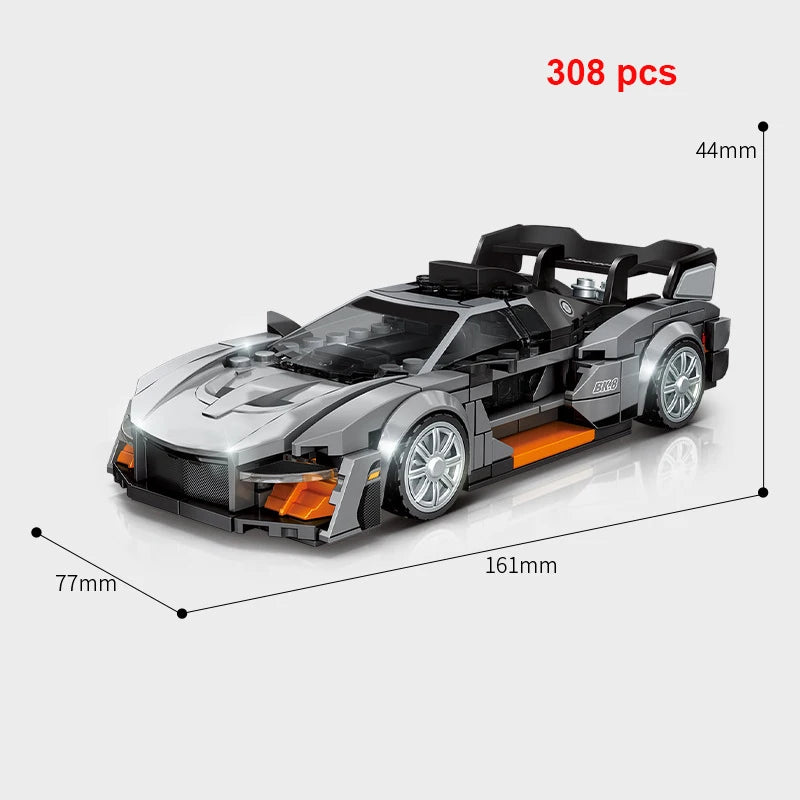 City Technical Vehicle Speed  Racing Car Building Blocks Courses Rennen гонки Carreras Moc DIY Model Brick Toys