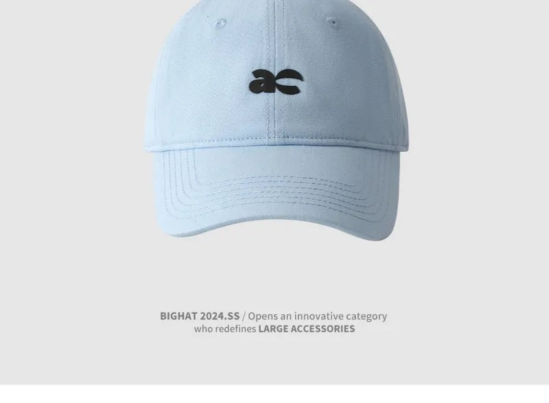 Plus Size Fashion Baseball Cap Deep Wide Brim Large Round Face Slimming Duckbill Hat Breathable Comfortable Chinese Bran