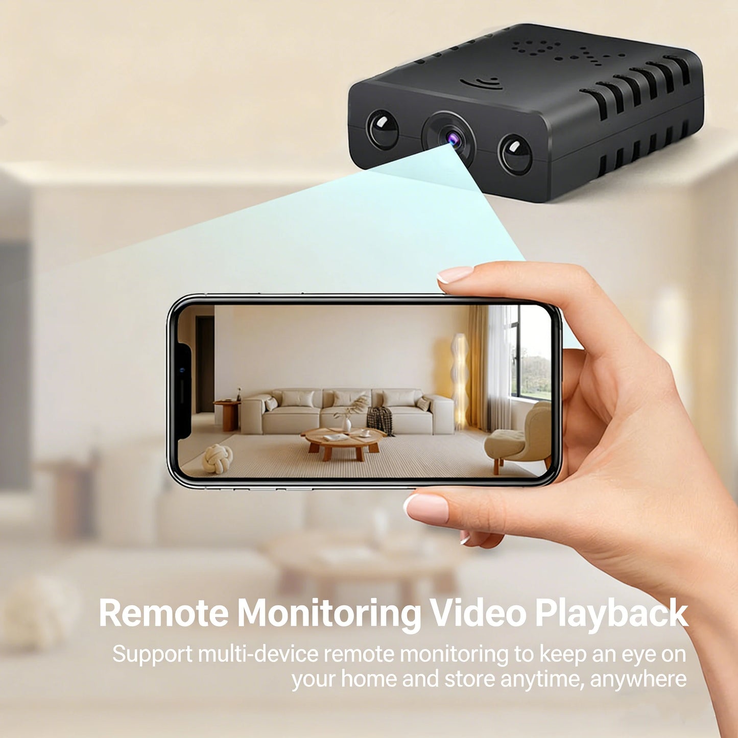 MINI Camera for Security Small WiFi 1080P HD Smart Home Cameras Mini Cameras Nanny Cam with Motion Sensor Night Vision