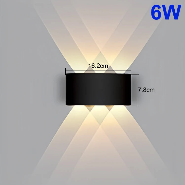 LED Wall Lamp 4/6/8/10 Outdoor Wall Lamps Up And Down Towards Lighting For Indoor Room Decoration Garden Lighting Street Lights