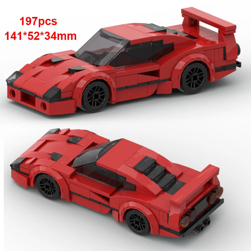 City Technical Vehicle Speed  Racing Car Building Blocks Courses Rennen гонки Carreras Moc DIY Model Brick Toys