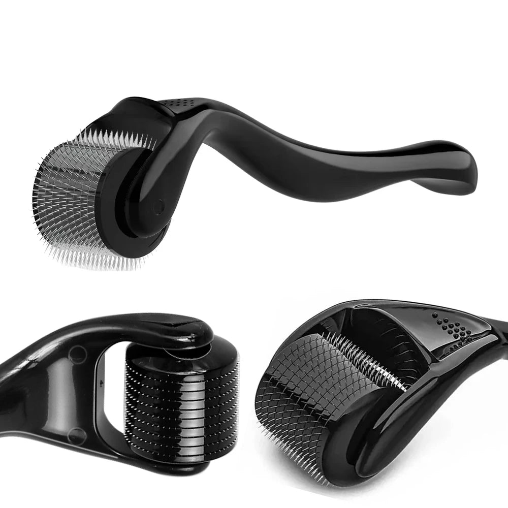 DRS 540 Dermaroller Facial Skin Care Titanium Derma Roller Micro Needle Roller for Hair Regrowth Beard Growth Face Beauty Device