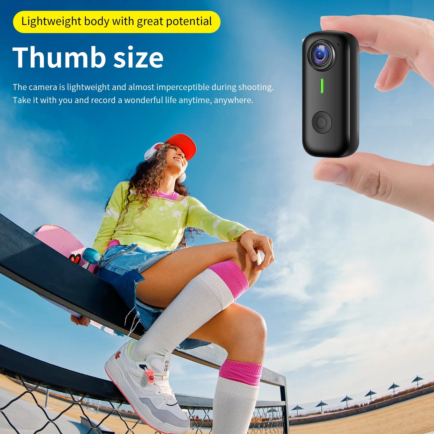 Magnetic Wearable Action Camera 1080P With WiFi And Night Vision Ultra Compact Hands Free Body Cam For Sports Cycling Outdoor