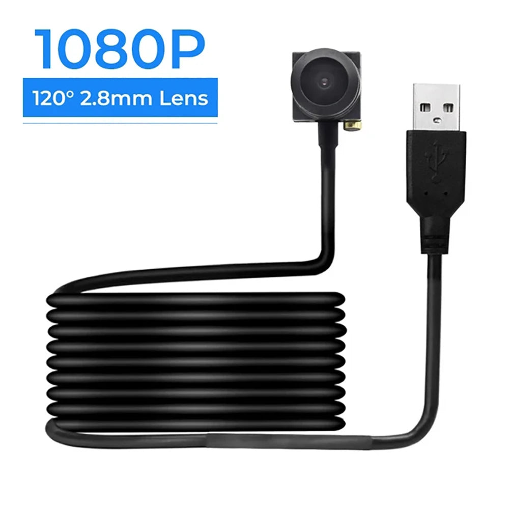 2MP Webcam Mini USB Camera with 2.8/3.7mm Lens Full HD 1080P Webcam for PC Mini Camera CCTV Outdoor Camcorder Security Video Cam