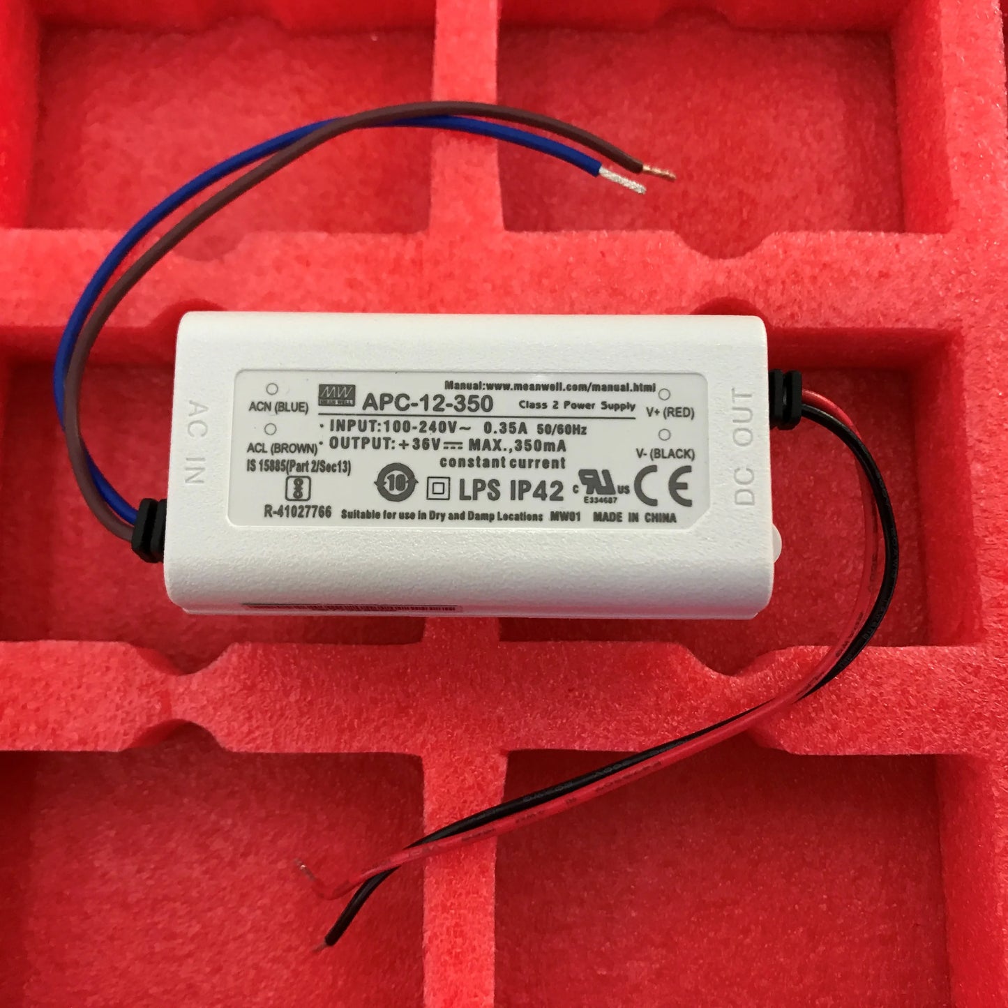 MEAN WELL LED constant current power supply APC-12 12W 350/700mA lighting low cost driver
