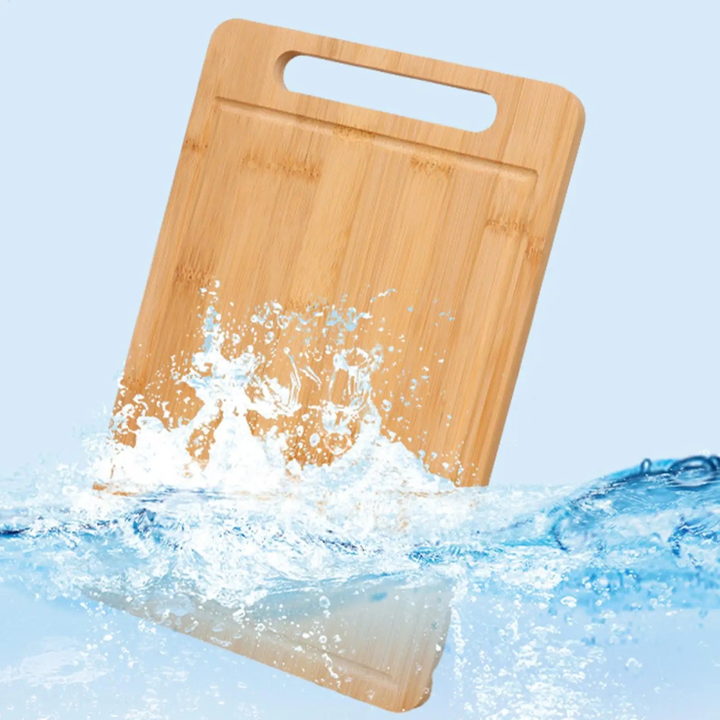Wooden Cutting Board Bamboo Food Cutting Table Kitchen Serving Board Thickened Chopping Panel for Meat Fruit Vegetables Bread
