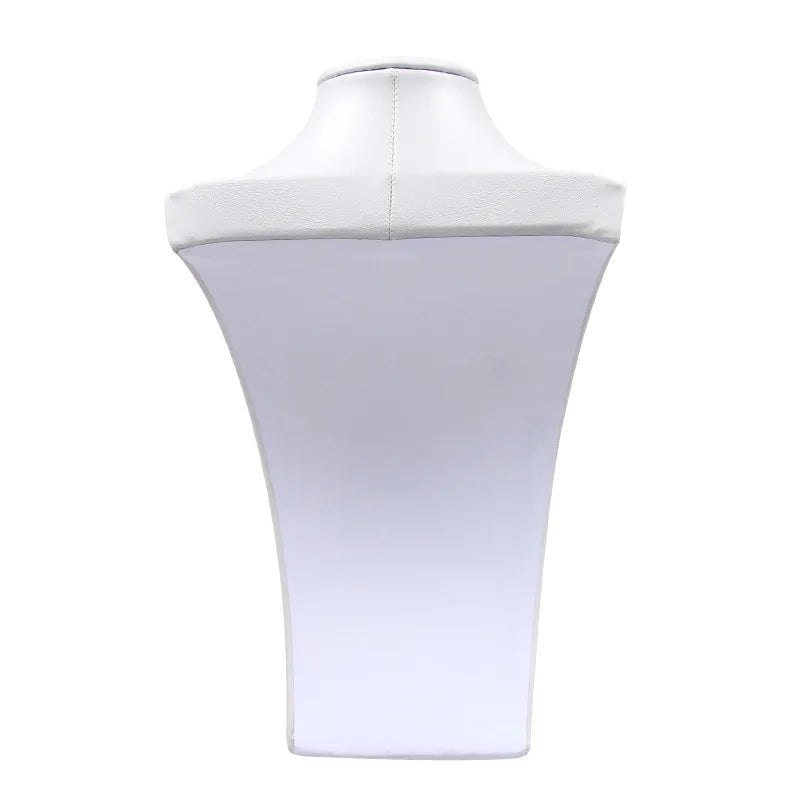 PU/Leather Necklace Display Stand Rack Jewelry Organizer Tray Showing Holder Packaging Display Bust Jewelry Showcase