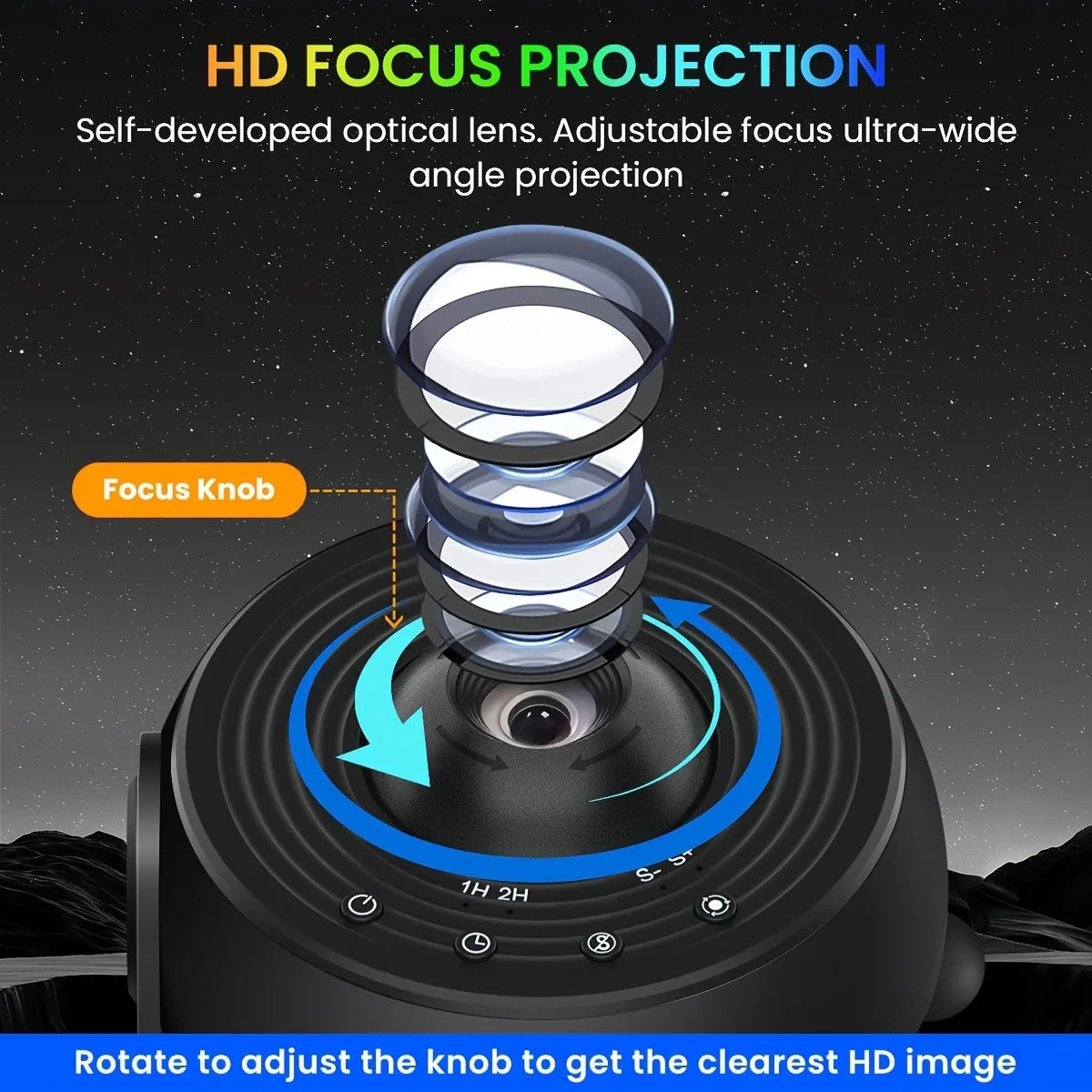 Pro Night Light Galaxy Projector Starry Sky Projector 360° Rotate Planetarium Lamp For Kids Bedroom Valentines Day Wedding Deco