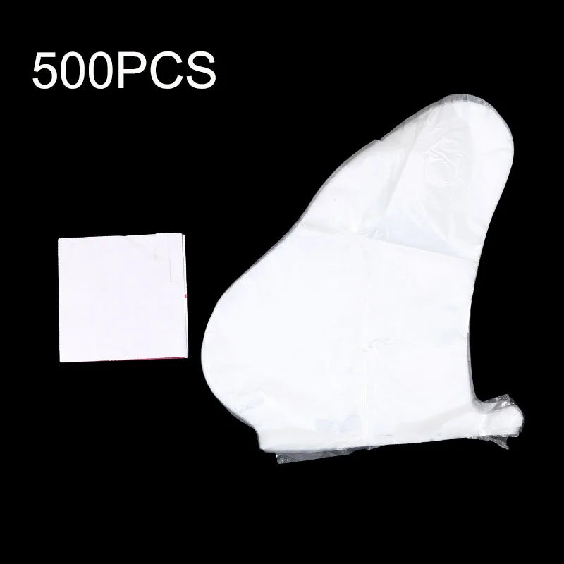 100/200Pcs Disposable Foot Moisturizing Socks Transprent Foot Bags PE Foot SPA Covers Callus Remover Feet Care Pedicure Tools