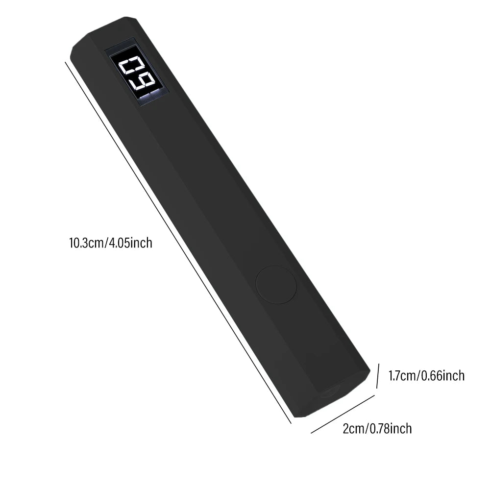 Handheld UV Light for Gel Nails Portable UV Nail Lamp Rechargeable LED Nail Lamp for Nails Art Desk Stand