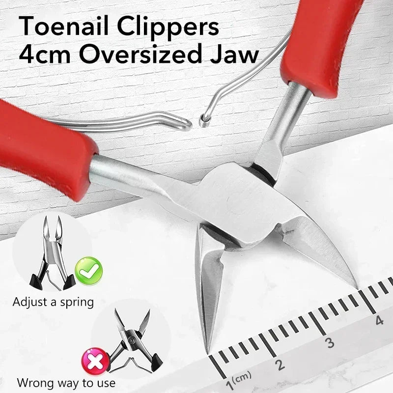 Foot Care Tool Nail Clippers Ingrown Toenail Podiatry Correction Nippers Cuticle Cutters Cut Paronychia Pedicure Manicure Hand