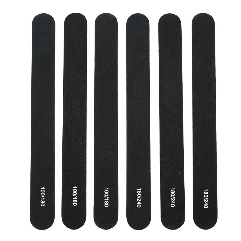 100/180 Grit Nail File Nail Buffer, Emery Boards for Nails, Nails Buffer and Shine Kit, for Poly Nails Extension Gel