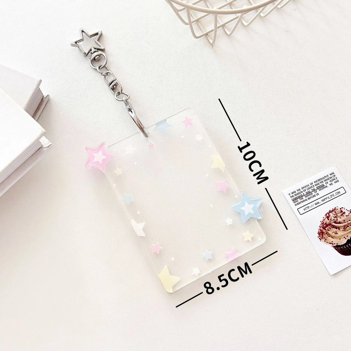 Kpop Photocard Holder Keychain, 3 Inch Credit ID Bank Card