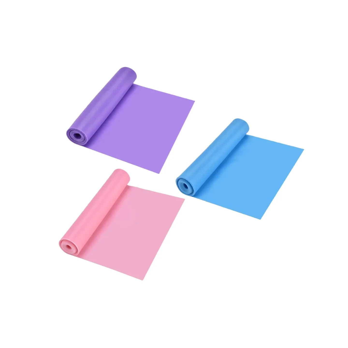 1/2/3/4/6pc Yoga Resistance Bands TPE Elastic Stretch Bands for Physical Therapy FitnessYoga Pilates Rehabilitation Stren
