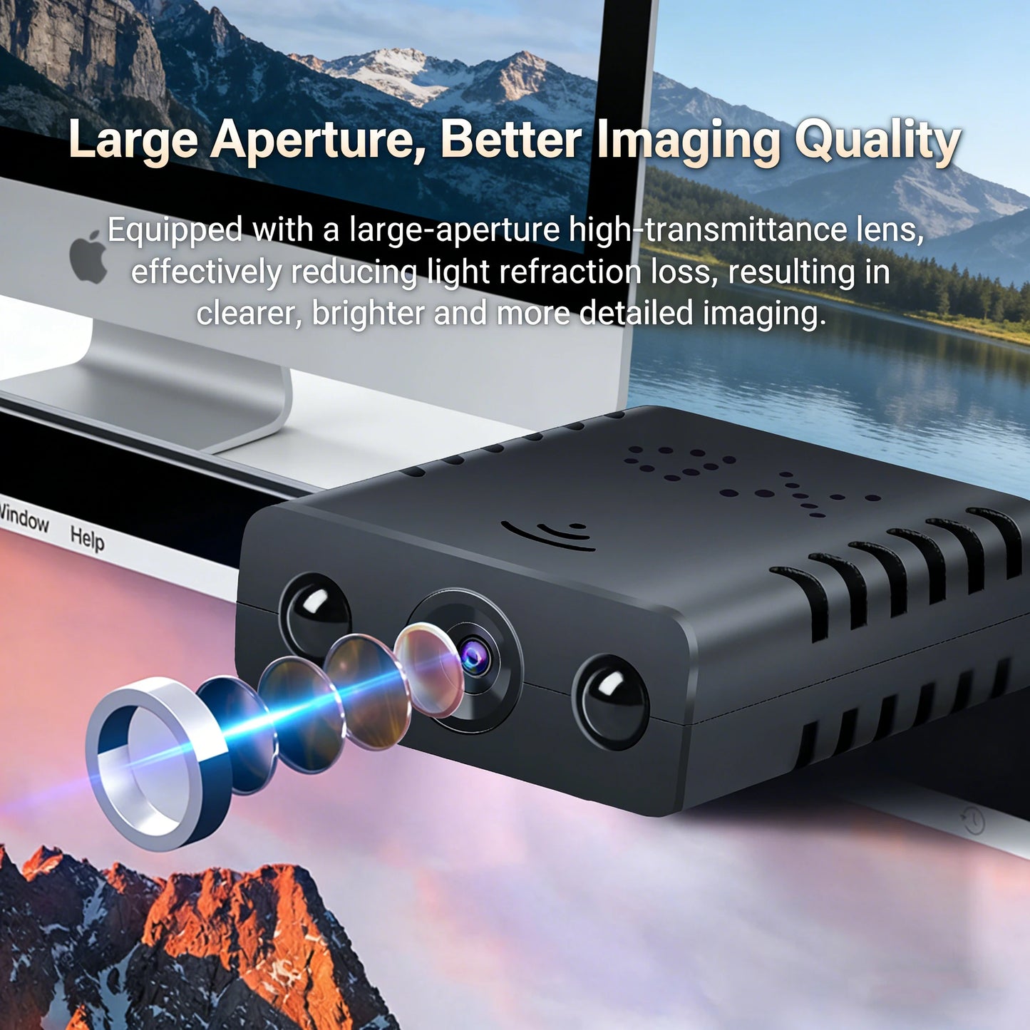 MINI Camera for Security Small WiFi 1080P HD Smart Home Cameras Mini Cameras Nanny Cam with Motion Sensor Night Vision