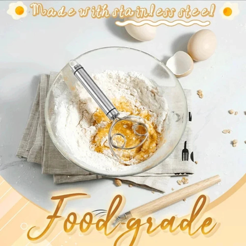 Dough Whisk Bread Mixer Stainless Steel Cake Pastry Flours Dough Blenders With Hanging Hole Kitchen Baking Blender Tools