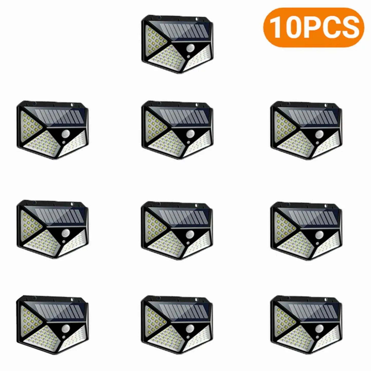 100 LED Outdoor Solar Lamp Outdoor Garden Decoration Solar LED Light Waterproof Sunlight Powered Spotlight with Motion Sensor