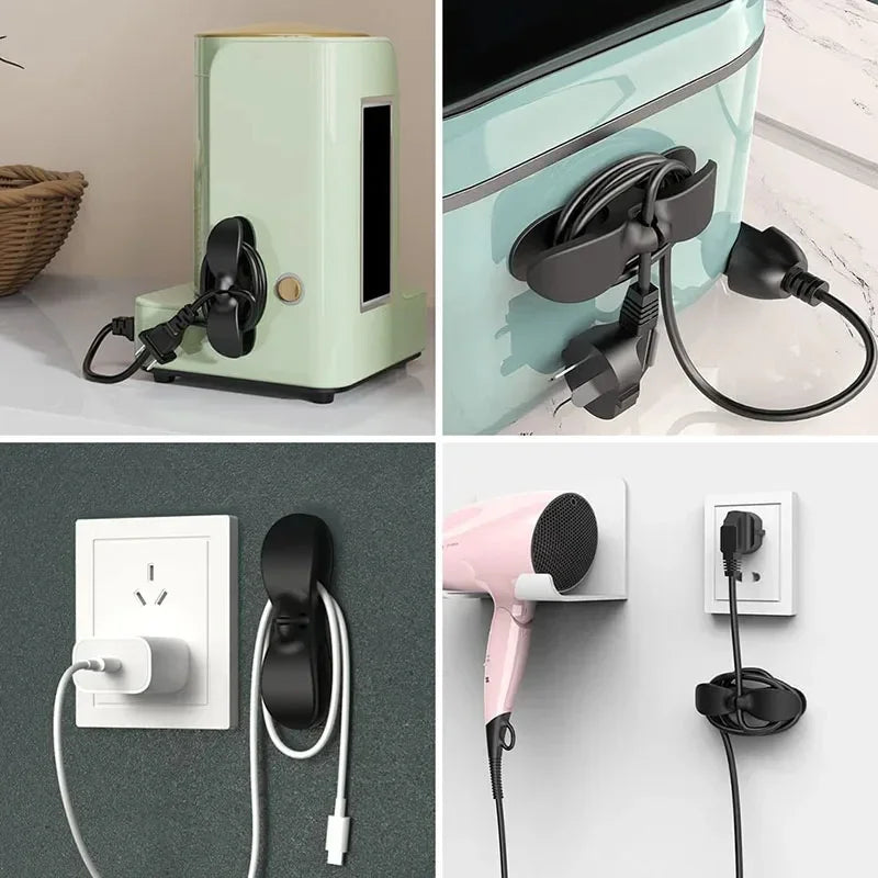 MAOYYE 6pcs/4pcs Cable Winder Cable Clip Holder Cable Organizer Easy To Install Multi-function Suitable For Kitchen Appliances