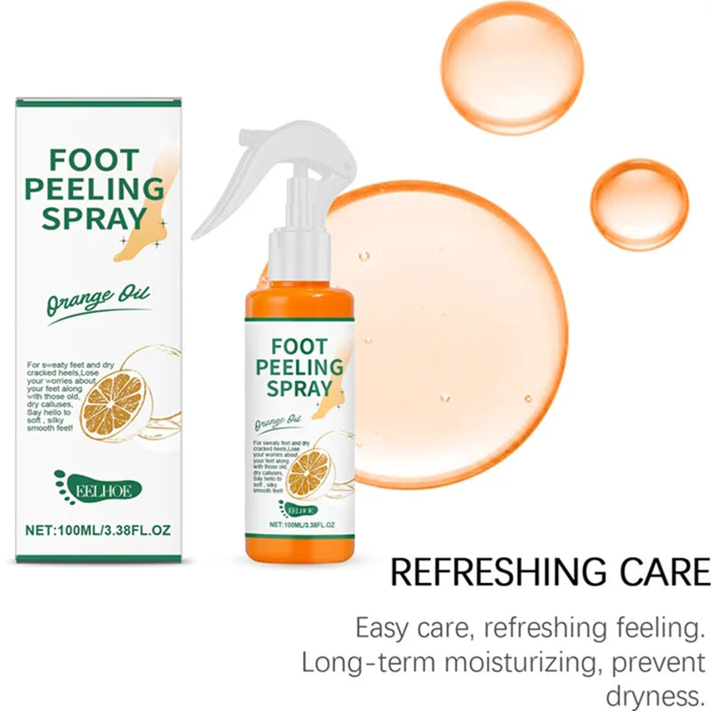 100ml Foot Care Spray Remove Dead Foot Exfoliator Softener Gently Cares Foot Skin Moisturizes Hydrates Improves Dryness